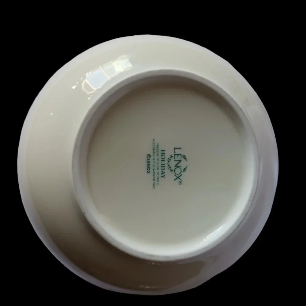 Lenox holiday bowls christmas pattern set of 2
